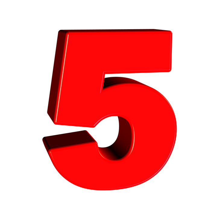 Number 5 Download Free PNG